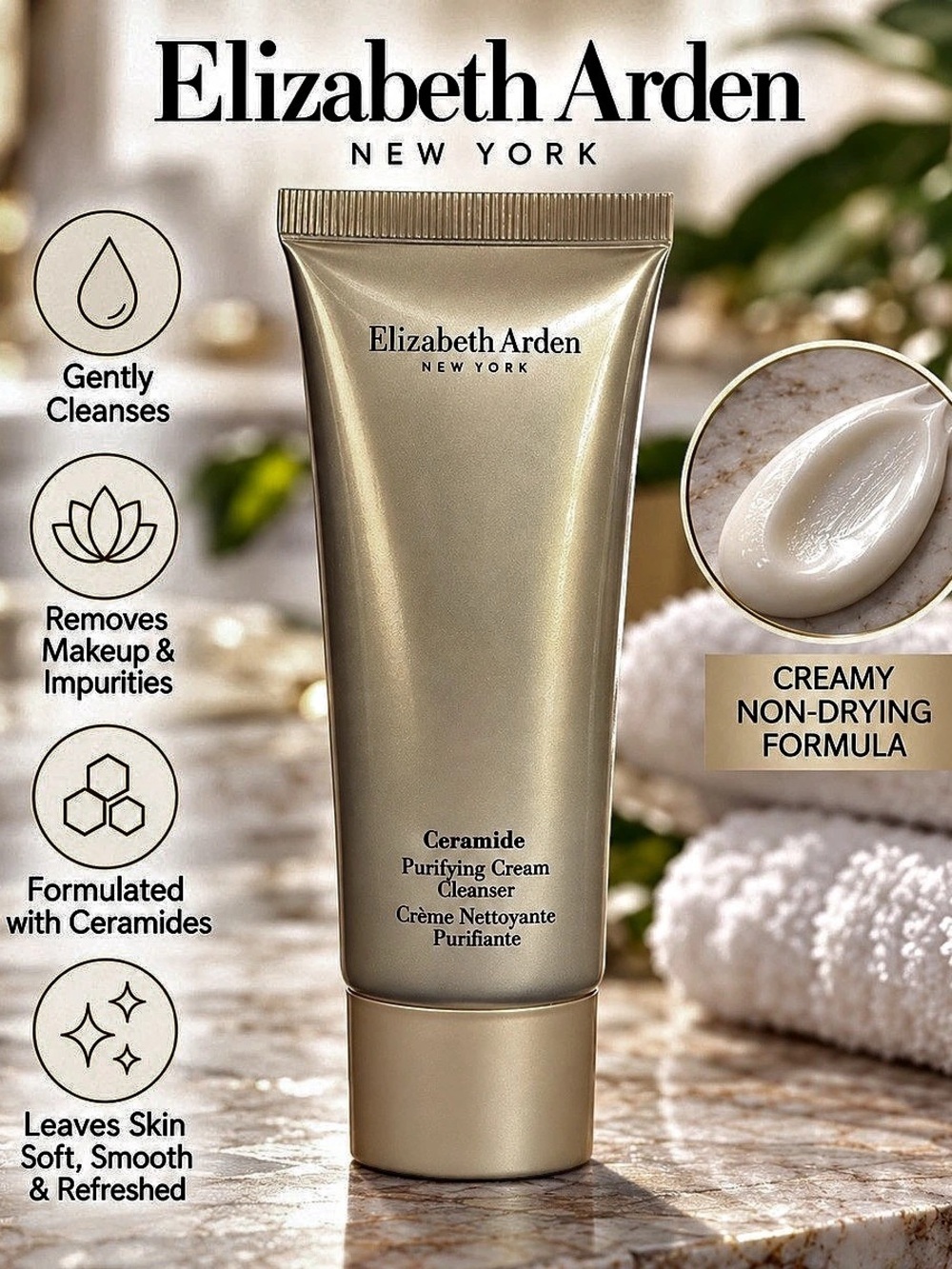 Elizabeth Arden Ceramide Purifying Cream Cleanser 1.7 fl oz.